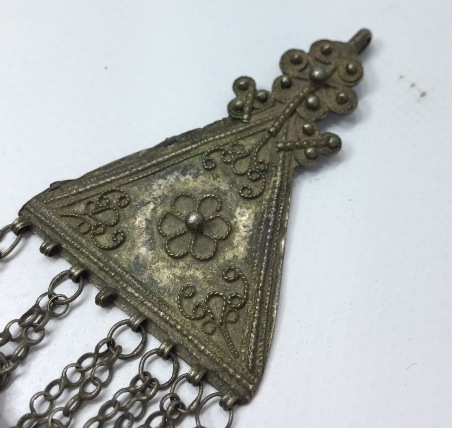 OSMANLI DÖNEMİ GÜVERSE İŞÇİLİKLİ OSMANLI DÖNEMİ GÜMÜŞ FES SÜSÜ