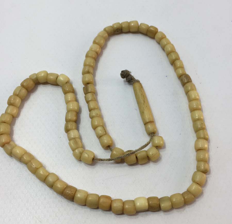 OSMANLI DÖNEMİ KEMİKTEN MAMUL 66 HABBELİ NAMAZ TESBİHİ