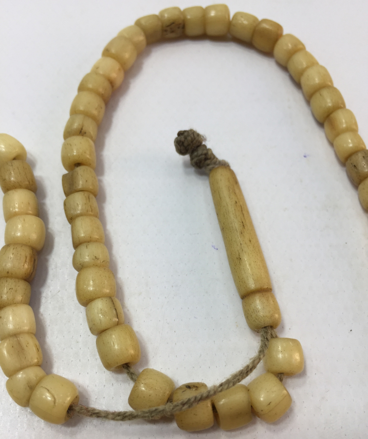 OSMANLI DÖNEMİ KEMİKTEN MAMUL 66 HABBELİ NAMAZ TESBİHİ