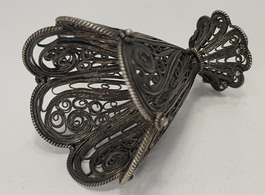 OSMANLI DÖNEMİ TELKARİ GÜMÜŞ FİNCAN ZARFI