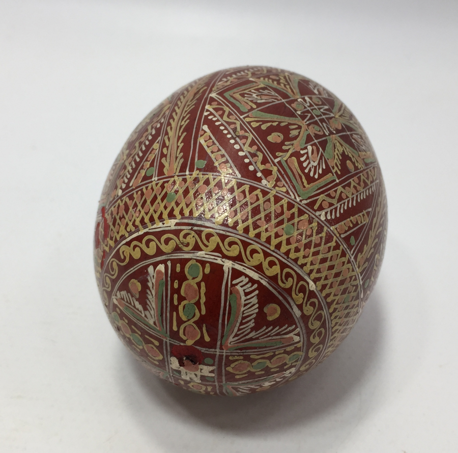 TAMAMI EL BOYAMA AHŞAP PASKALYA YUMURTASI