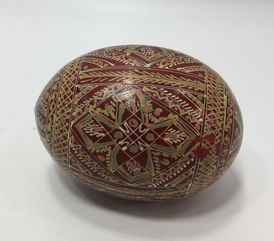 TAMAMI EL BOYAMA AHŞAP PASKALYA YUMURTASI