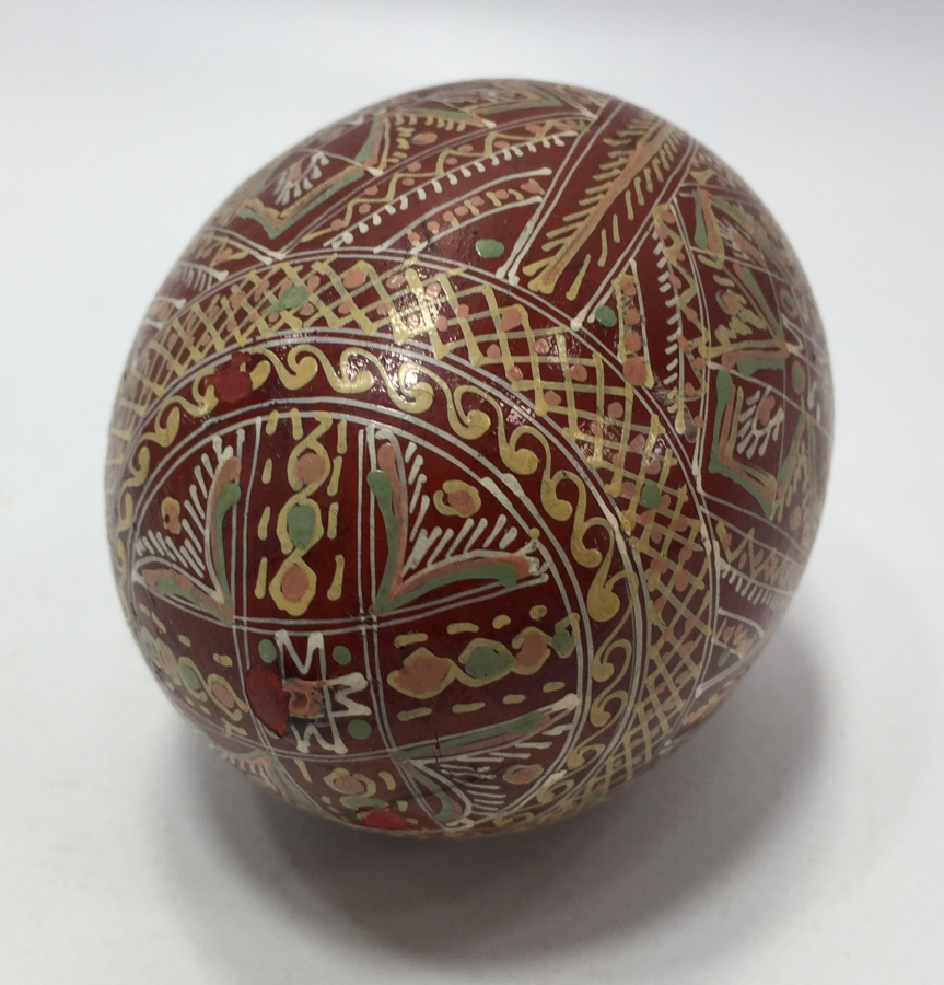 TAMAMI EL BOYAMA AHŞAP PASKALYA YUMURTASI