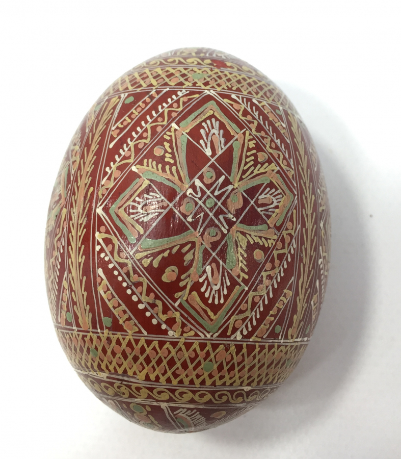 TAMAMI EL BOYAMA AHŞAP PASKALYA YUMURTASI