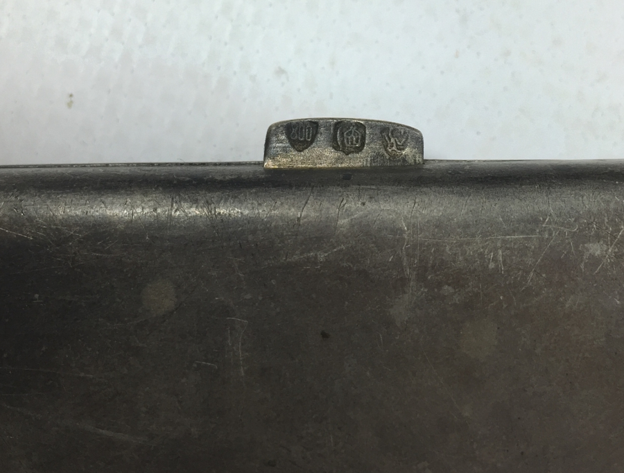 1900 BAŞLARI GÜMÜŞ SİGARA TABAKASI