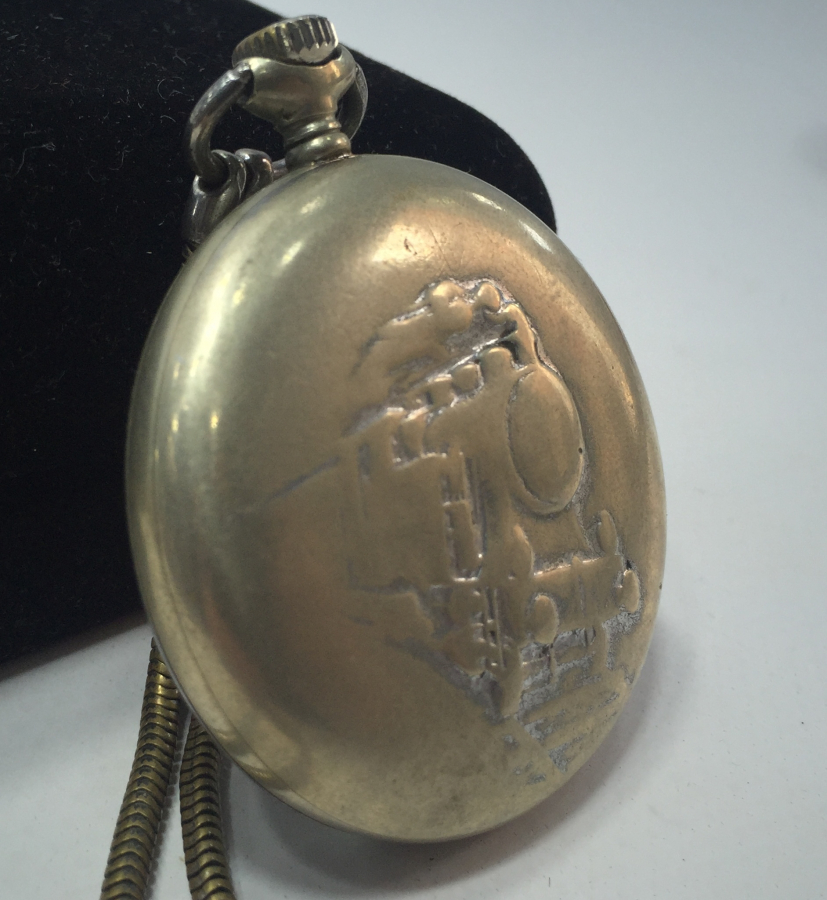 1930's NACAR MARKA TREN YOLLU CEP SAATİ