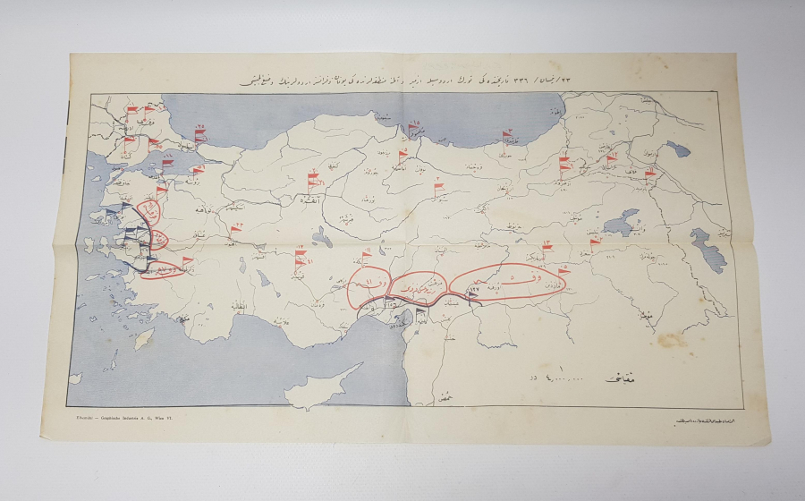 23 NİSAN 1920 TARİHLİ KURTULUŞ SAVAŞI HARİTASI 
