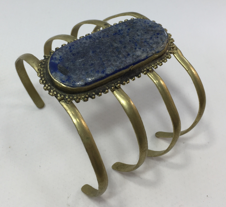 ANTİKA TÜRKMEN İŞİ LAPİS TAŞLI BİLEKLİK