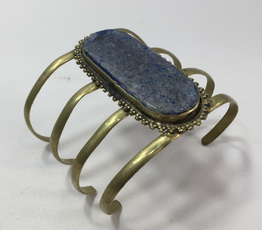 ANTİKA TÜRKMEN İŞİ LAPİS TAŞLI BİLEKLİK