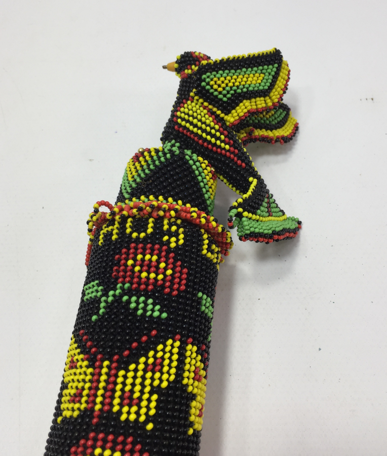 BONCUK İŞİ ANTİKA KOLONYA ŞİŞESİ KABI