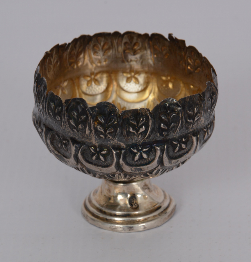 OSMANLI DÖNEMİ AY YILDIZLI GÜMÜŞ FİNCAN ZARFI