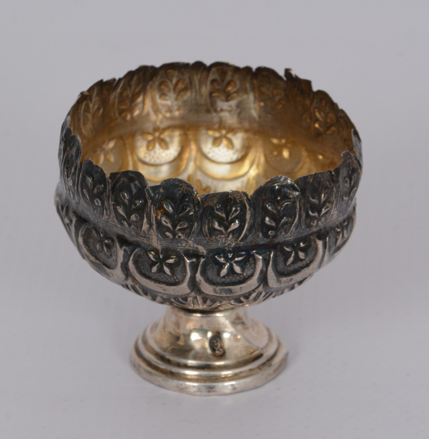 OSMANLI DÖNEMİ AY YILDIZLI GÜMÜŞ FİNCAN ZARFI