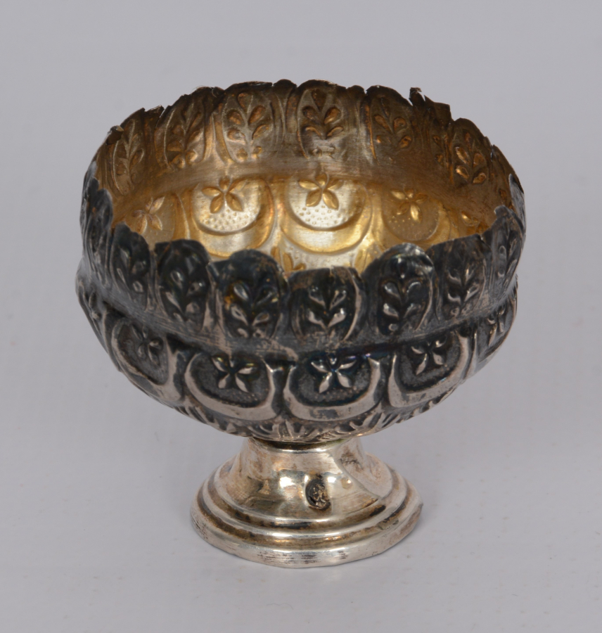 OSMANLI DÖNEMİ AY YILDIZLI GÜMÜŞ FİNCAN ZARFI