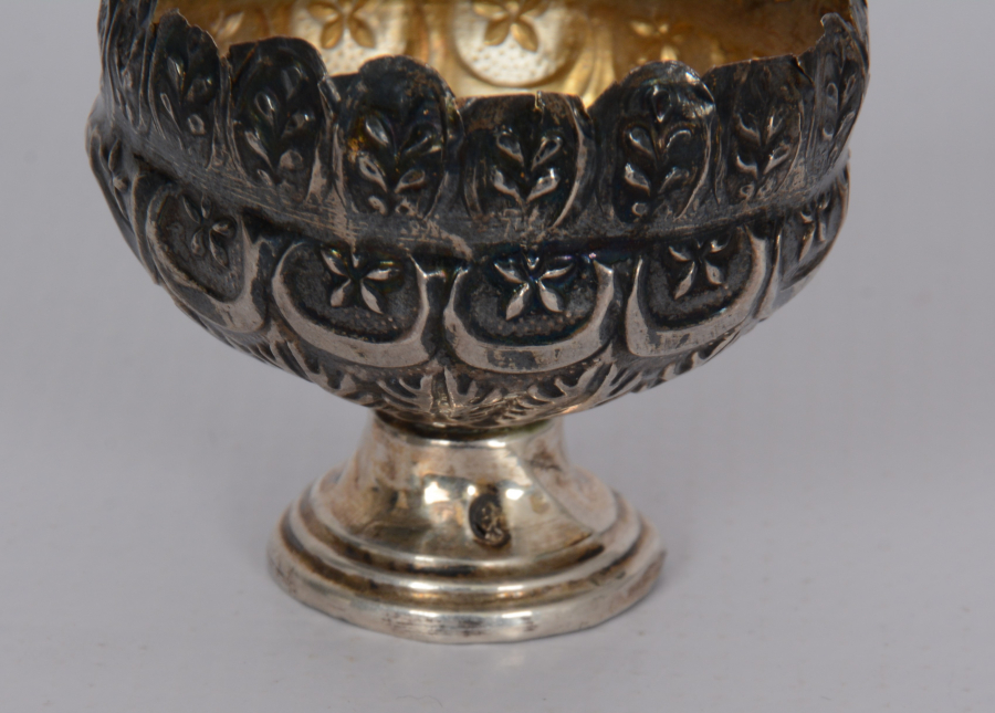 OSMANLI DÖNEMİ AY YILDIZLI GÜMÜŞ FİNCAN ZARFI