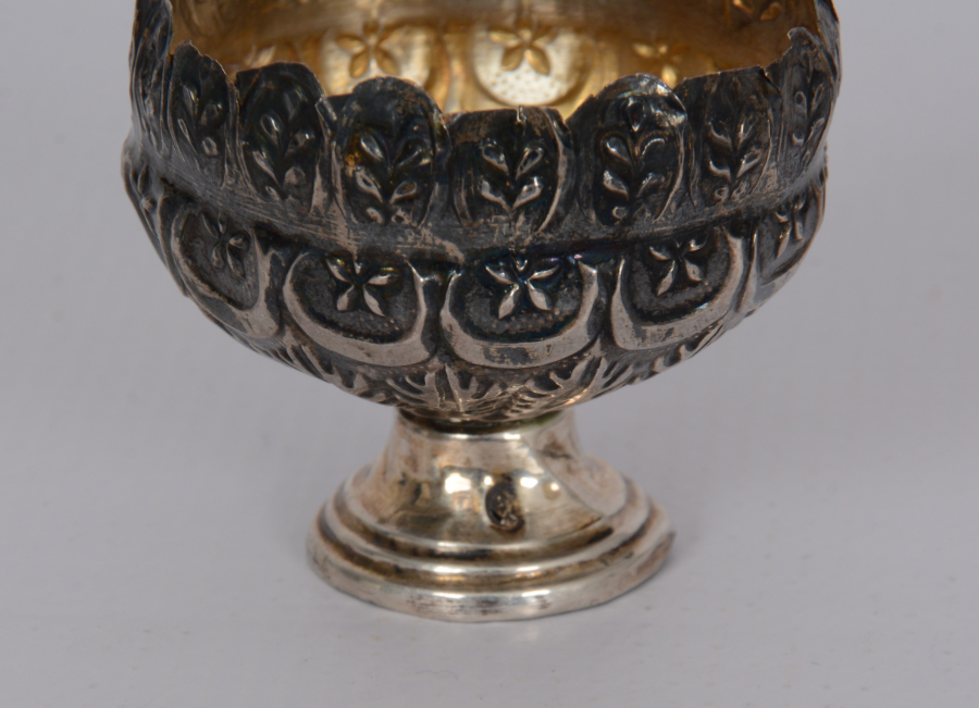 OSMANLI DÖNEMİ AY YILDIZLI GÜMÜŞ FİNCAN ZARFI