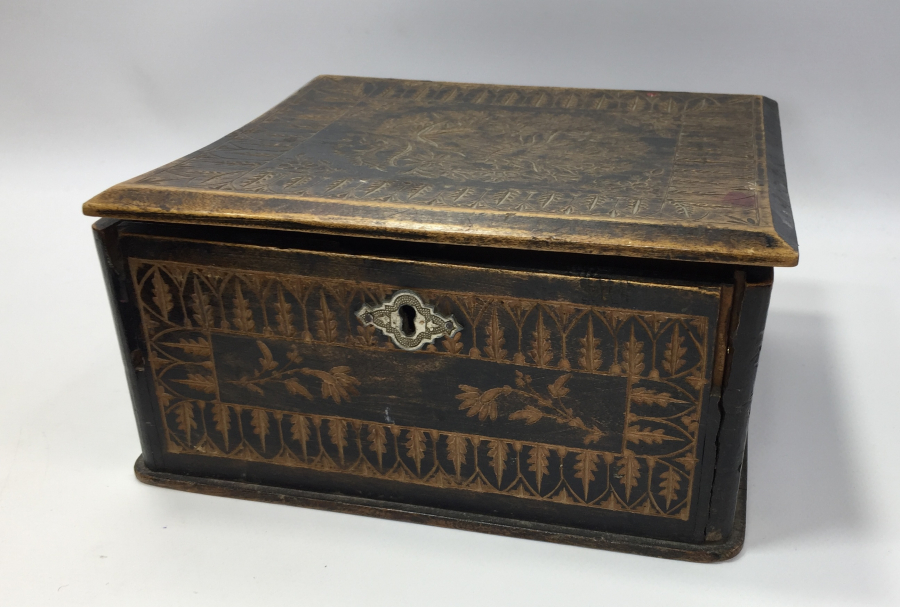 OSMANLI DÖNEMİ HER YÜZÜ İŞLEMELİ MÜCEVHER KUTUSU