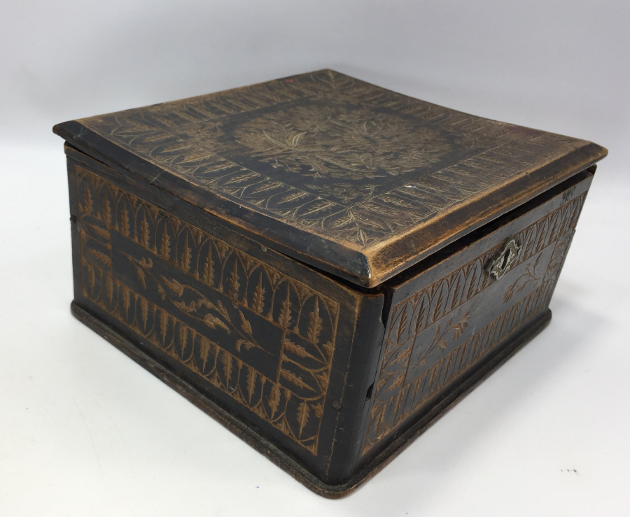 OSMANLI DÖNEMİ HER YÜZÜ İŞLEMELİ MÜCEVHER KUTUSU