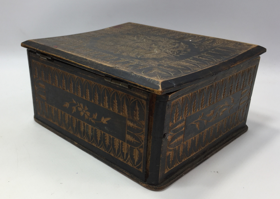 OSMANLI DÖNEMİ HER YÜZÜ İŞLEMELİ MÜCEVHER KUTUSU