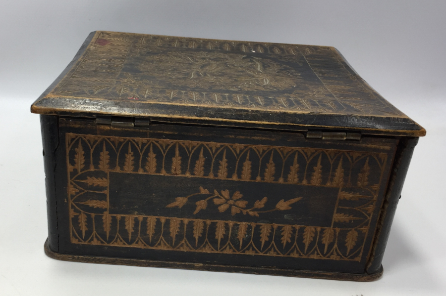 OSMANLI DÖNEMİ HER YÜZÜ İŞLEMELİ MÜCEVHER KUTUSU