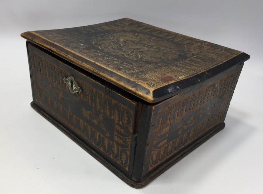 OSMANLI DÖNEMİ HER YÜZÜ İŞLEMELİ MÜCEVHER KUTUSU