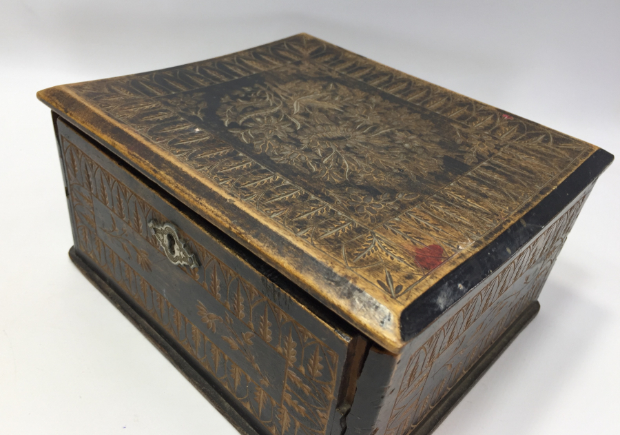 OSMANLI DÖNEMİ HER YÜZÜ İŞLEMELİ MÜCEVHER KUTUSU