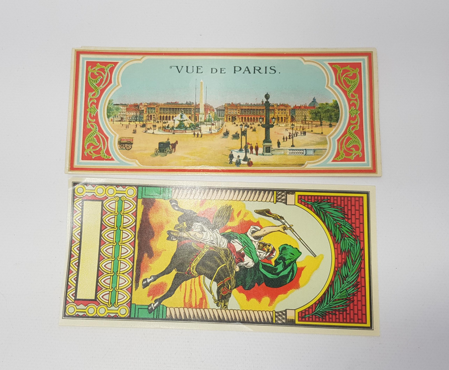 OSMANLI DÖNEMİ İKİ ADET FES ETİKETİ 