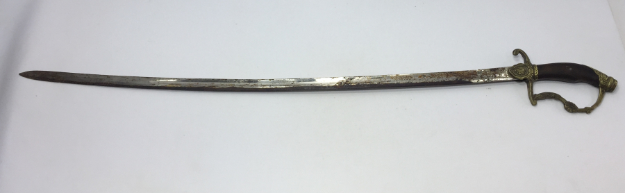 OSMANLI DÖNEMİ NADİR FORMDA SÜVARİ SUBAY KILICI