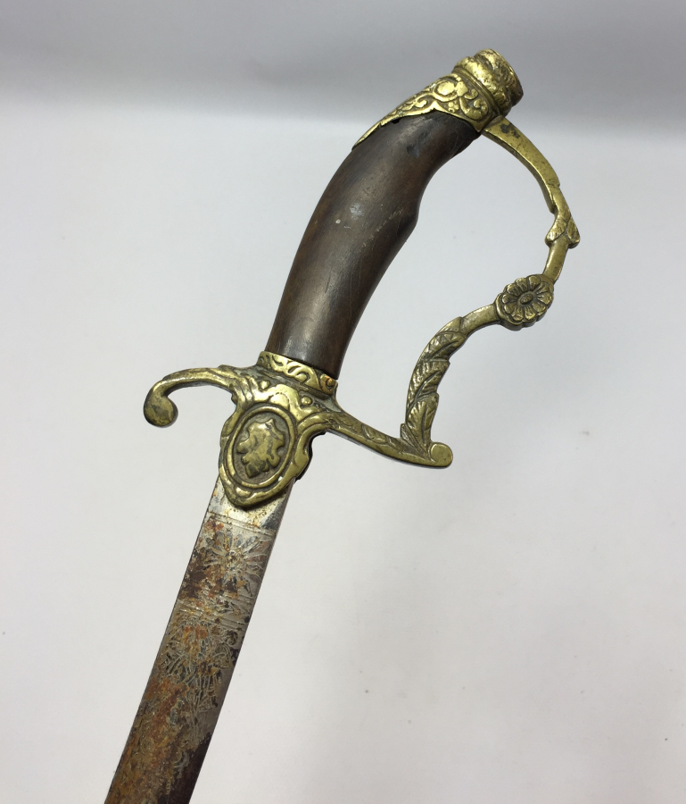 OSMANLI DÖNEMİ NADİR FORMDA SÜVARİ SUBAY KILICI