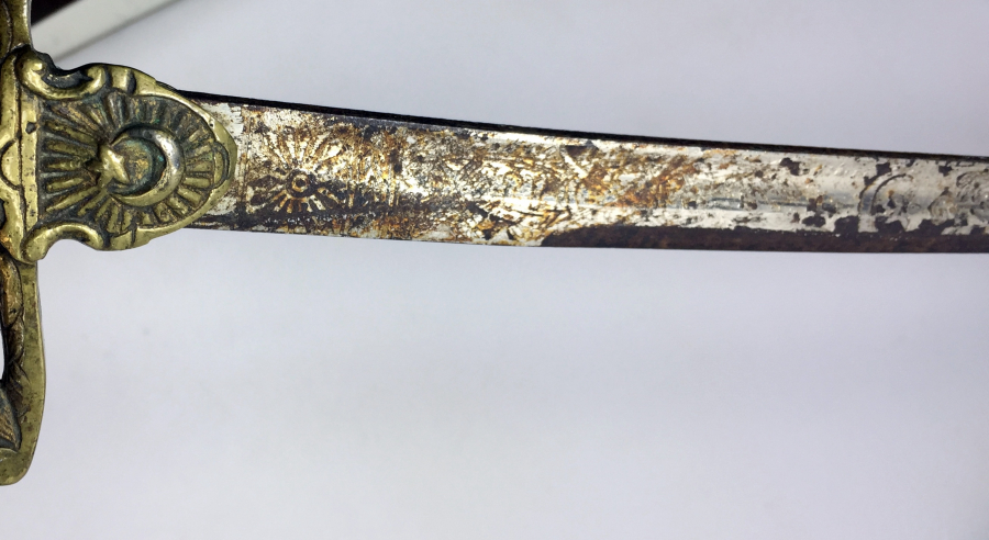 OSMANLI DÖNEMİ NADİR FORMDA SÜVARİ SUBAY KILICI