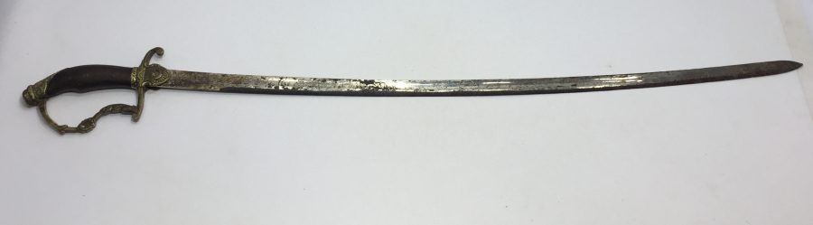 OSMANLI DÖNEMİ NADİR FORMDA SÜVARİ SUBAY KILICI