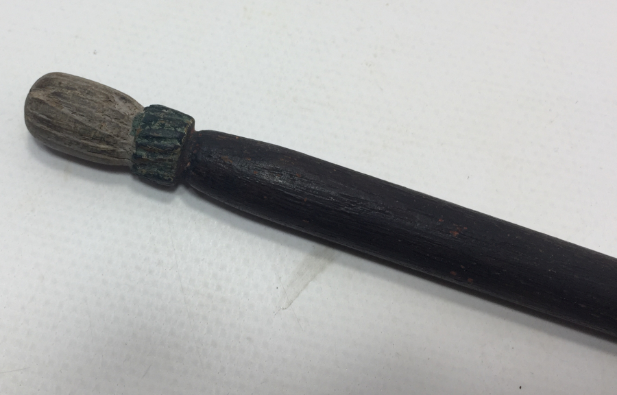 OSMANLI DÖNEMİ UCU SİKKE FORMUNDA OKUMA ÇUBUĞU