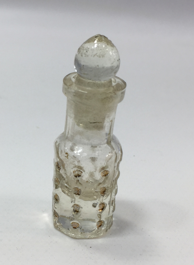 OSMANLI DÖNEMİ ÜZERİ ALTIN VERMEYLİ KOKU ŞİŞESİ