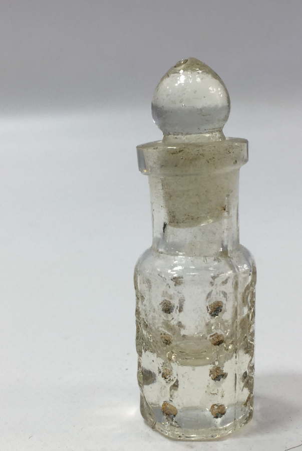 OSMANLI DÖNEMİ ÜZERİ ALTIN VERMEYLİ KOKU ŞİŞESİ