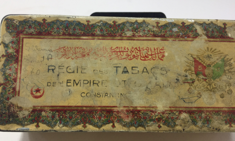 OSMANLI DÖNEMİ ÜZERİ DEVLET ARMALI TÜTÜN KUTUSU