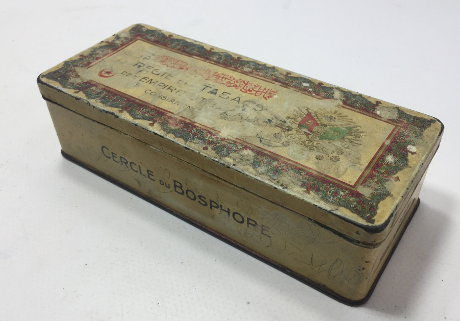 OSMANLI DÖNEMİ ÜZERİ DEVLET ARMALI TÜTÜN KUTUSU