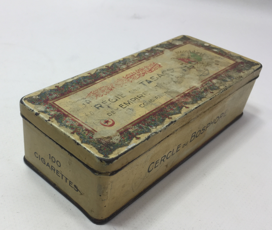 OSMANLI DÖNEMİ ÜZERİ DEVLET ARMALI TÜTÜN KUTUSU
