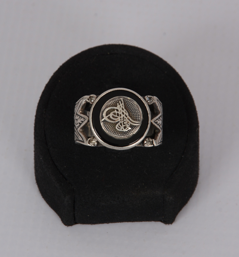 TUĞRALI GÜMÜŞ YÜZÜK 