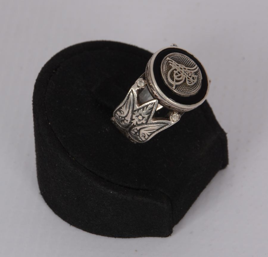 TUĞRALI GÜMÜŞ YÜZÜK 