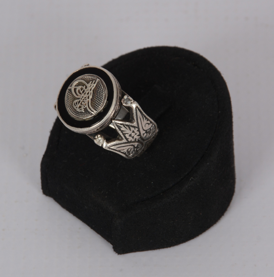 TUĞRALI GÜMÜŞ YÜZÜK 