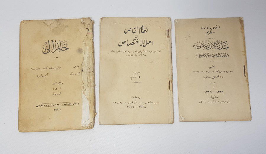 ÜÇ ADET OSMANLICA KİTAP