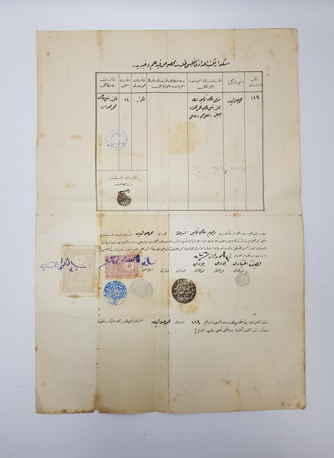 ÜSKÜDAR MEKTEBİ İBTİDAİYEİ MÜLKİYE TALEBESİNE MAHSUS KAYD İLMUHABERİ 