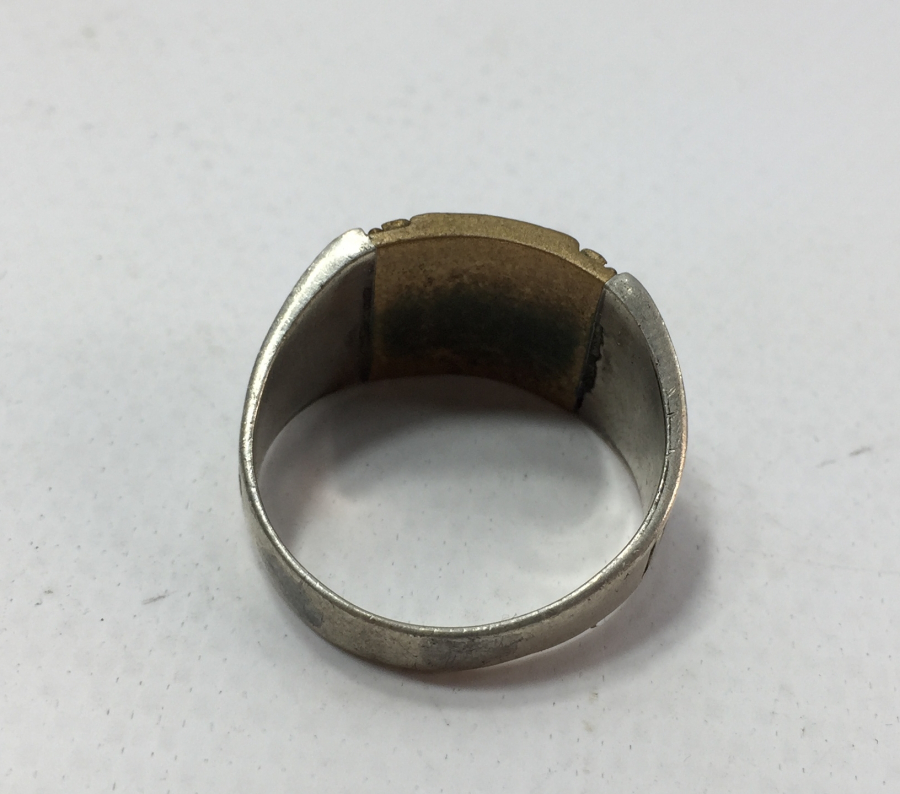 ÜZERİ OSMANLI DEVLET ARMALI GÜMÜŞ YÜZÜK