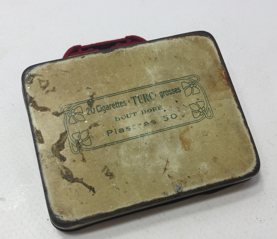 ÜZERİ OSMANLICA YAZILI OSMANLI DÖNEMİ SİGARA TABAKASI