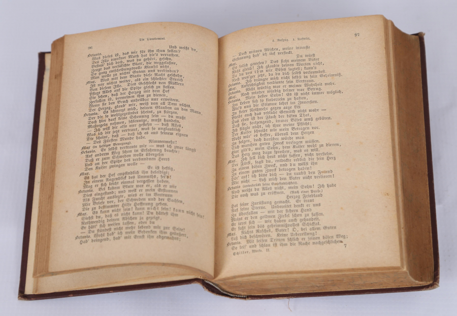 1883 TARİHLİ ALMANCA KİTAP: SCHILLER