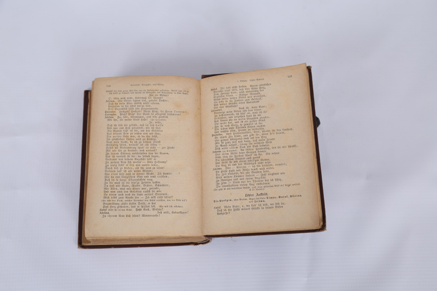 1883 TARİHLİ ALMANCA KİTAP: SCHILLER