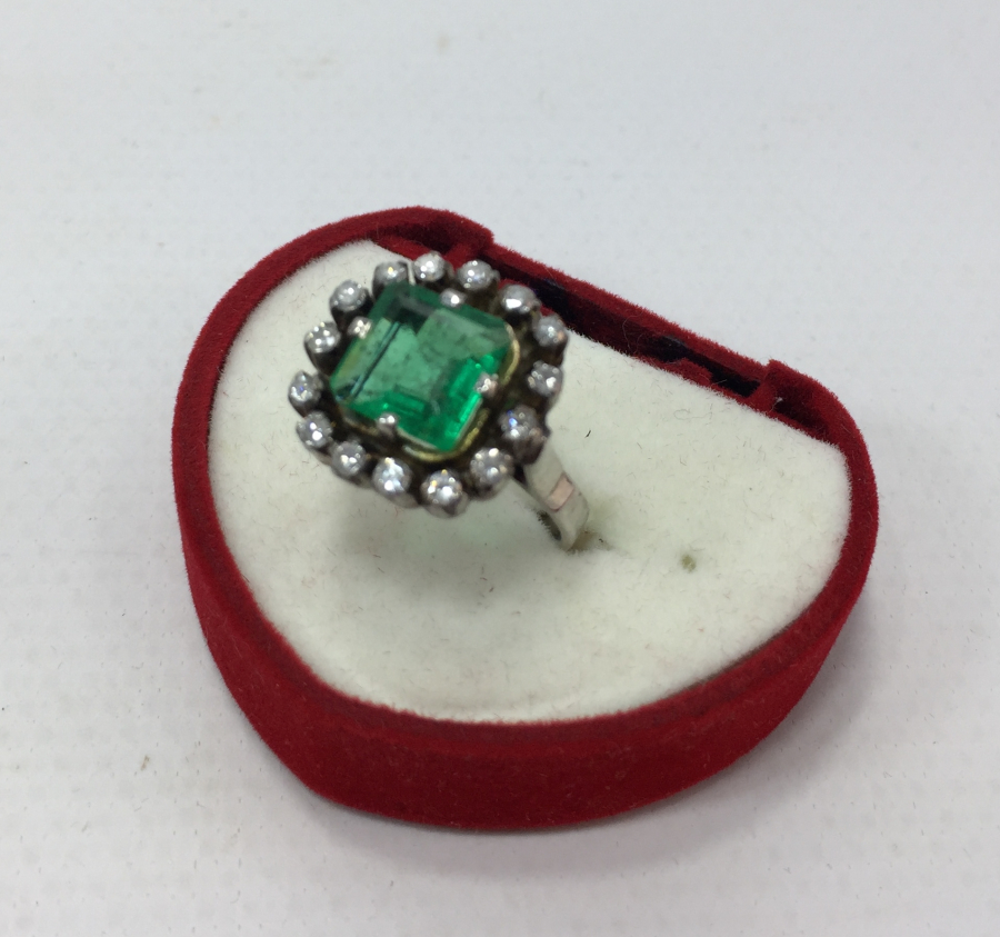 1900 BAŞLARI ART NOUVEAU ELMAS TAŞLI YÜZÜK