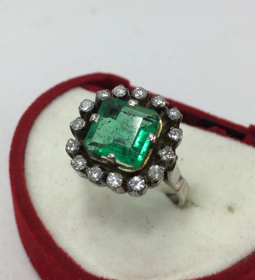 1900 BAŞLARI ART NOUVEAU ELMAS TAŞLI YÜZÜK