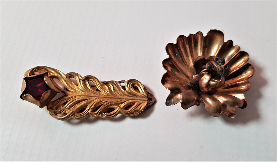1970'LERDEN İKİ ADET BİJUTERİ BROŞ