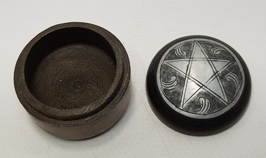 KAPAĞI YILDIZ GÖRSELLİ OSMANLI TESPİH KUTUSU 