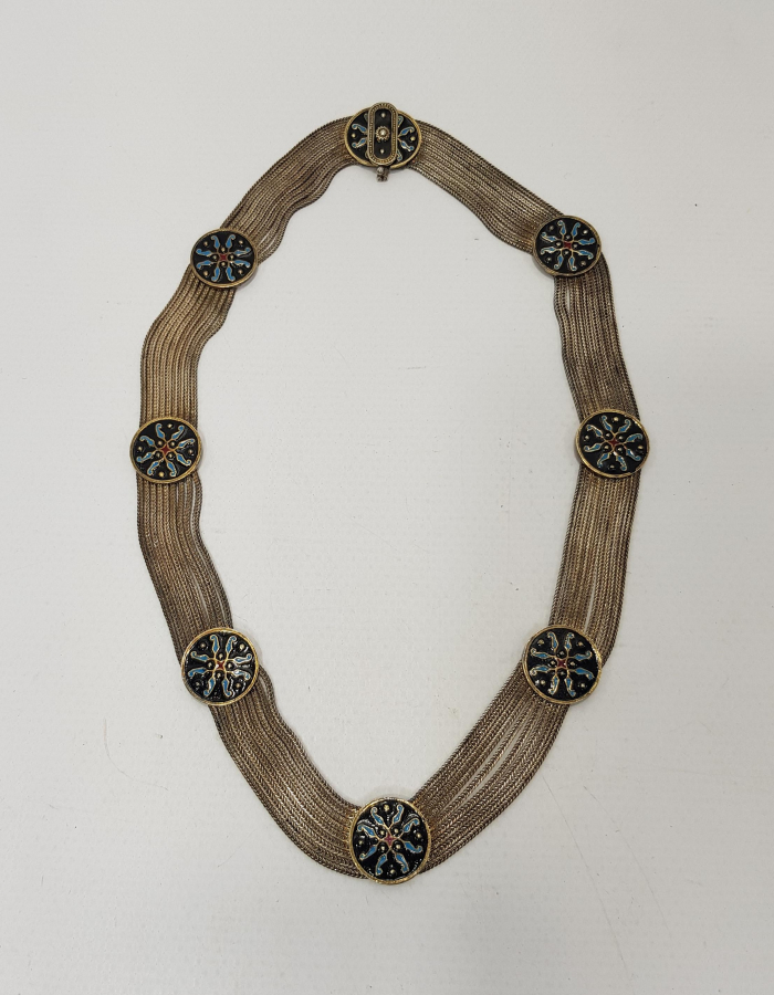 MİNELİ GÜMÜŞ GERDANLIK 